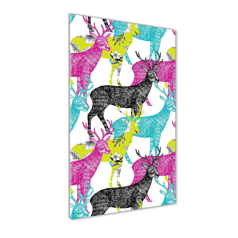 Print on acrylic Colorful deer