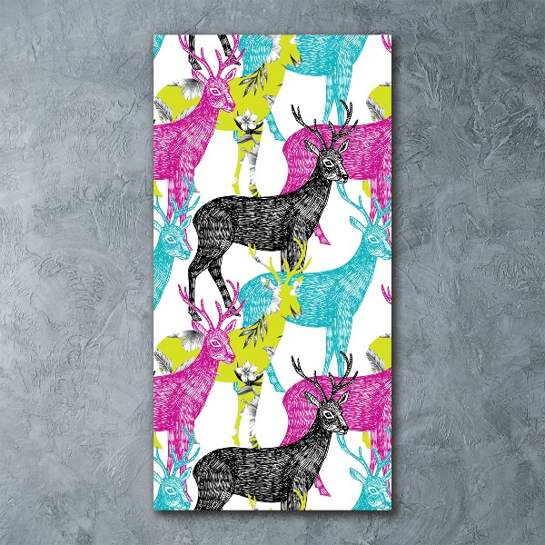 Print on acrylic Colorful deer