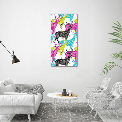 Print on acrylic Colorful deer