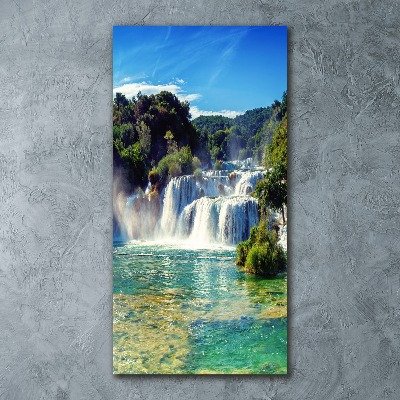 Acrylic wall art KRKA waterfall