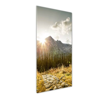 Acrylic wall art Sunset of the Tatra Mountains