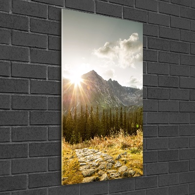 Acrylic wall art Sunset of the Tatra Mountains