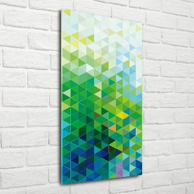 Acrylic print Abstraction of the triangle