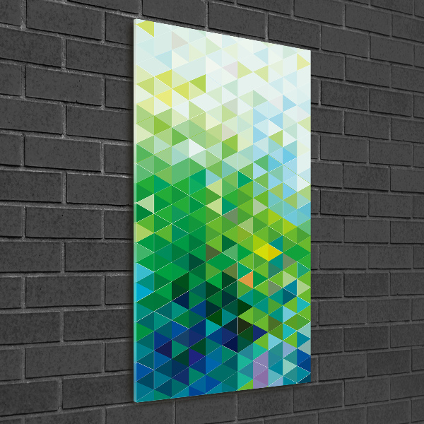 Acrylic print Abstraction of the triangle