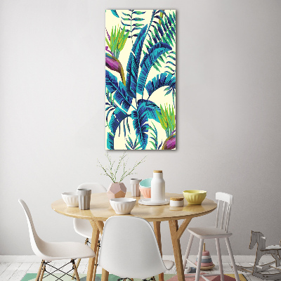 Print on acrylic Tropical leaves