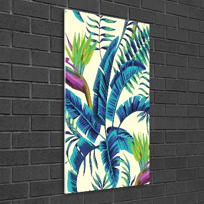 Print on acrylic Tropical leaves