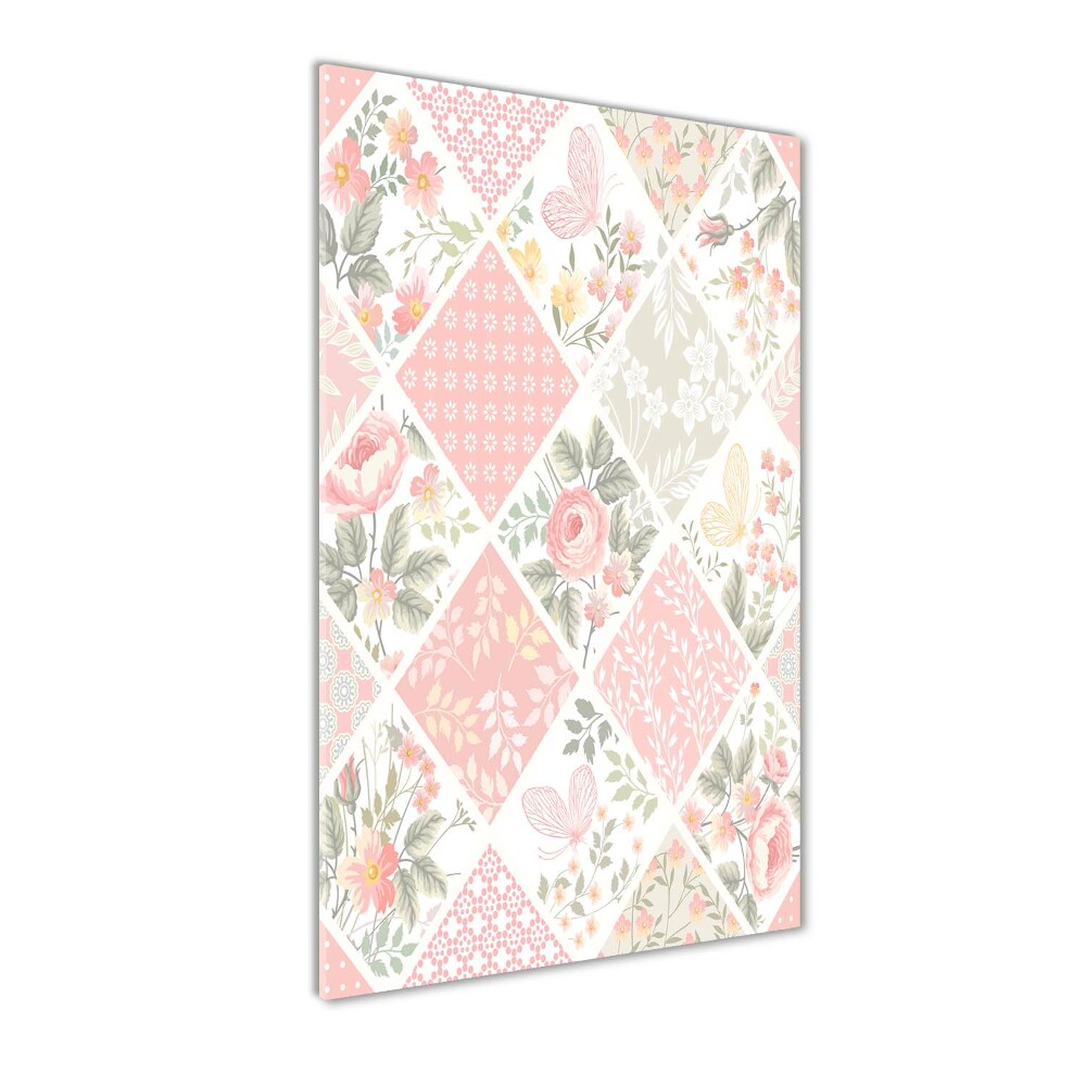 Print on acrylic Floral pattern