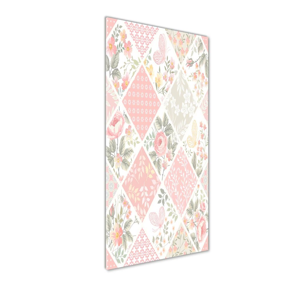 Print on acrylic Floral pattern