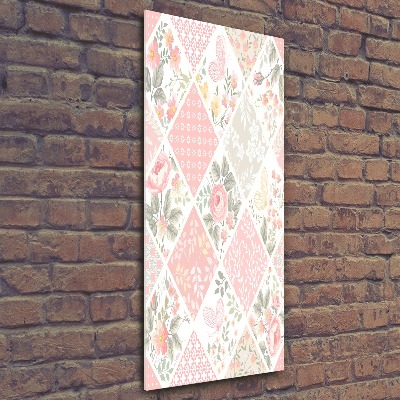 Print on acrylic Floral pattern