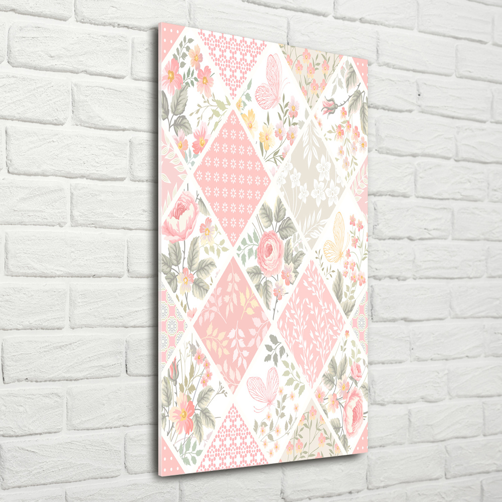 Print on acrylic Floral pattern