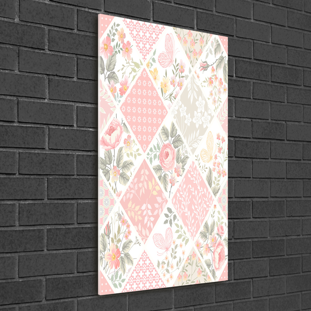 Print on acrylic Floral pattern