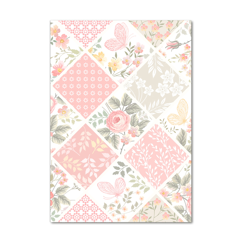 Print on acrylic Floral pattern