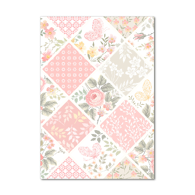 Print on acrylic Floral pattern