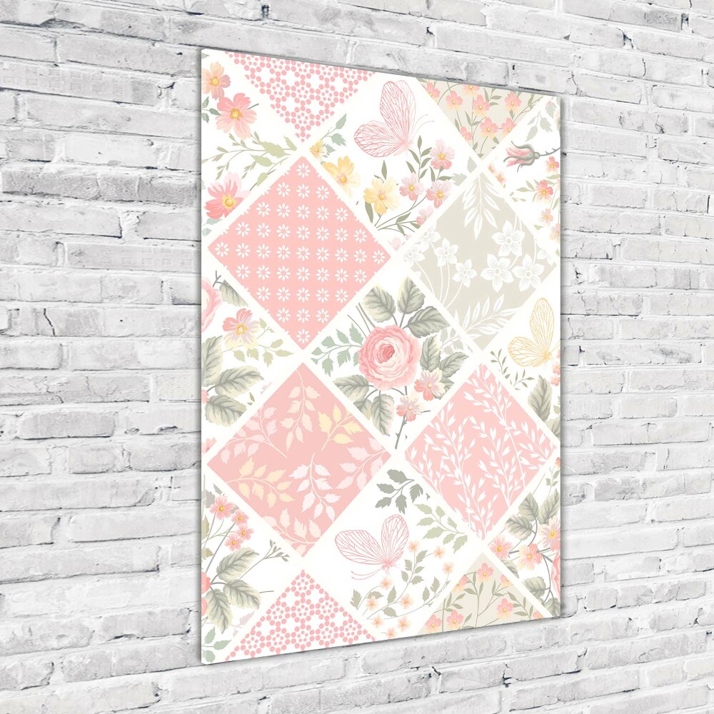 Print on acrylic Floral pattern