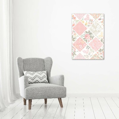 Print on acrylic Floral pattern