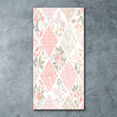 Print on acrylic Floral pattern