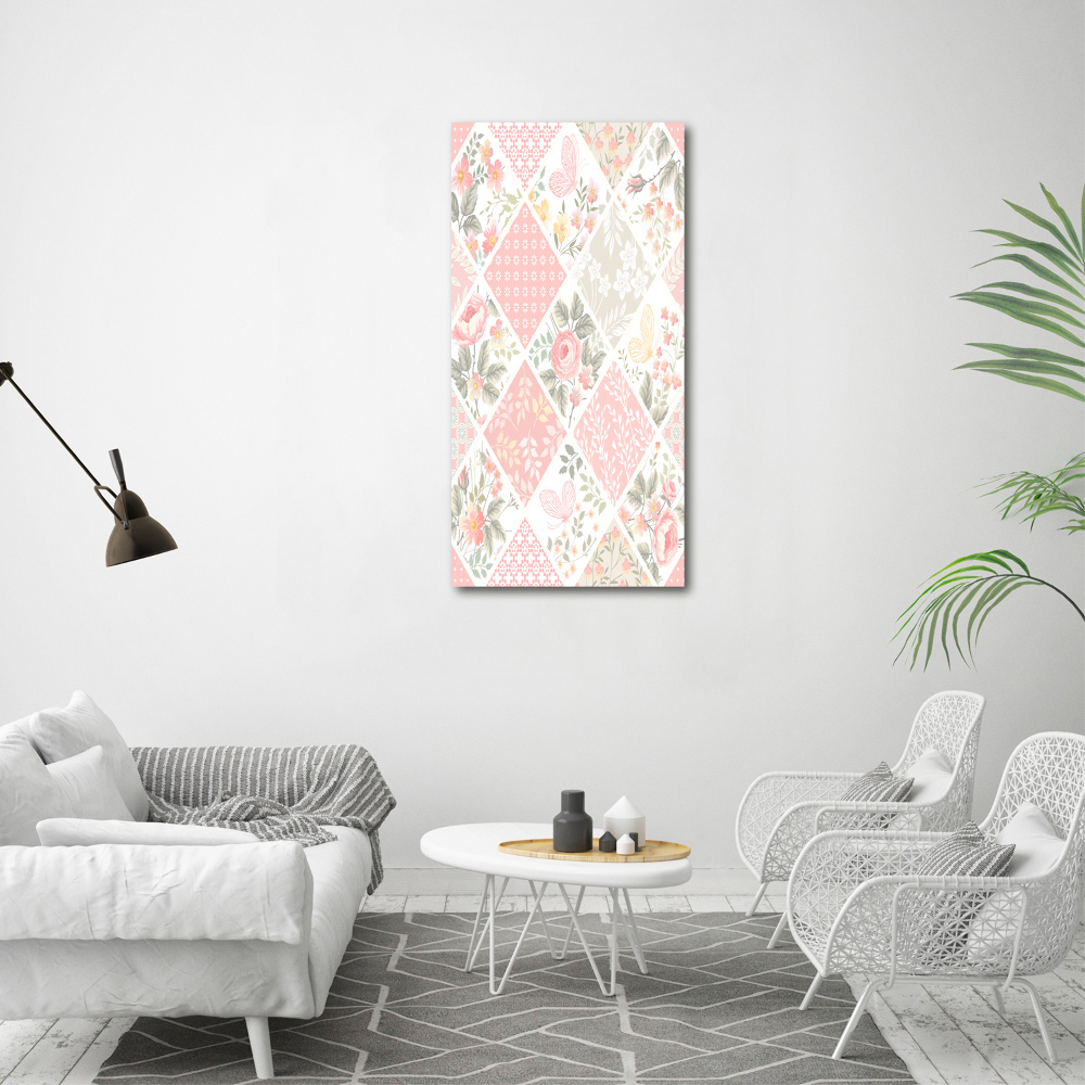 Print on acrylic Floral pattern