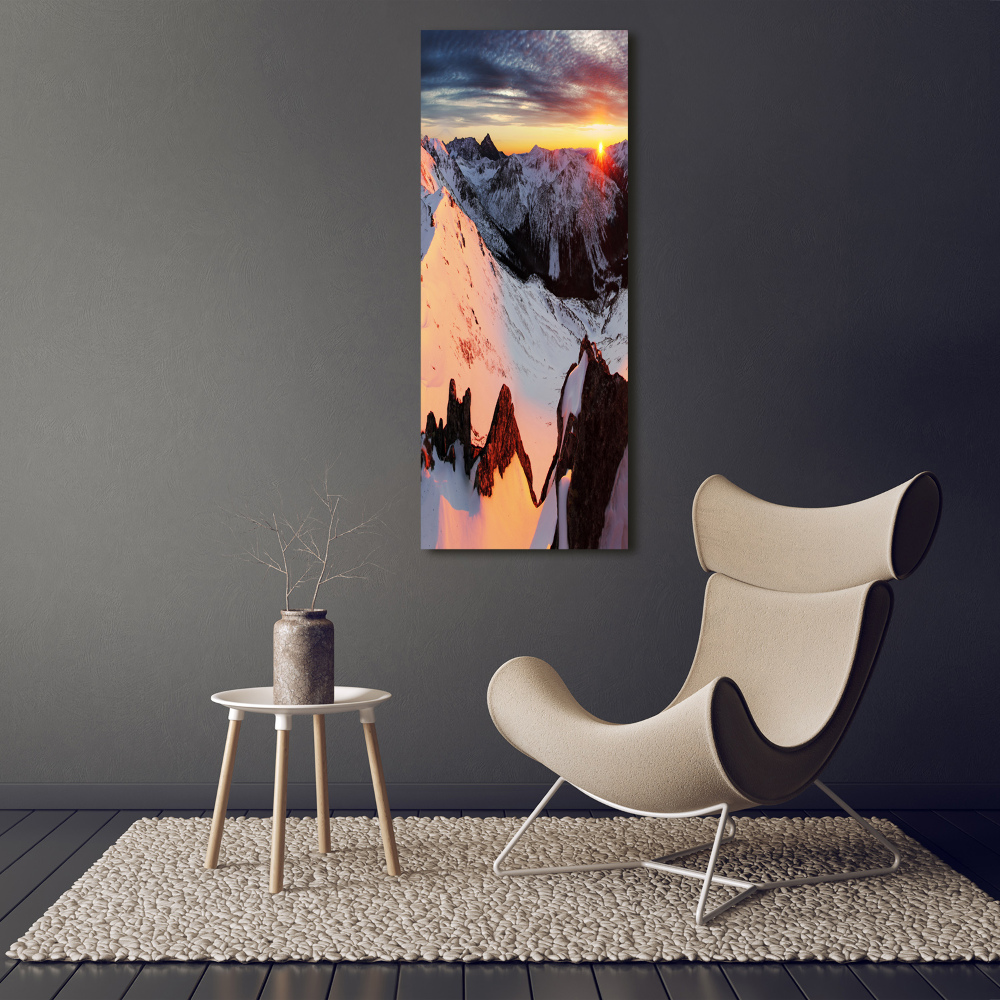 Print on acrylic Mountains in winter