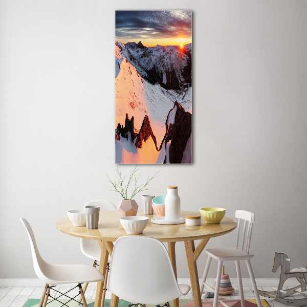 Print on acrylic Mountains in winter