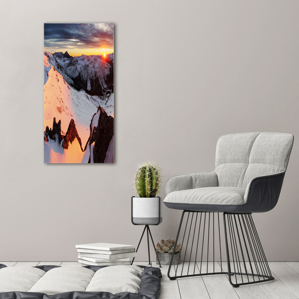 Print on acrylic Mountains in winter