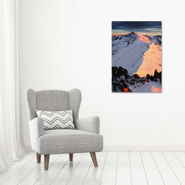 Print on acrylic Mountains in winter