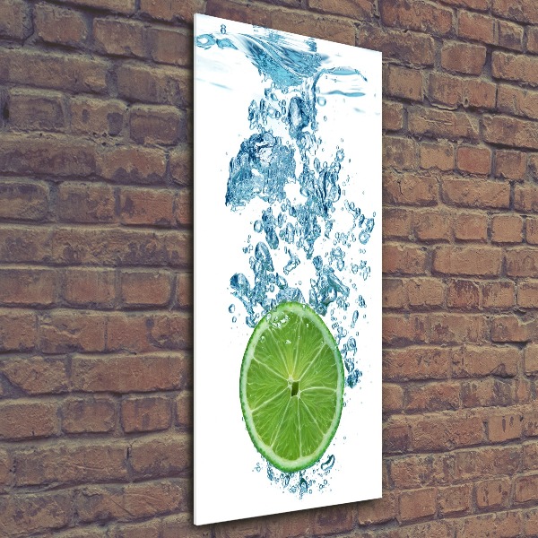 Print on acrylic glass Lime underwater