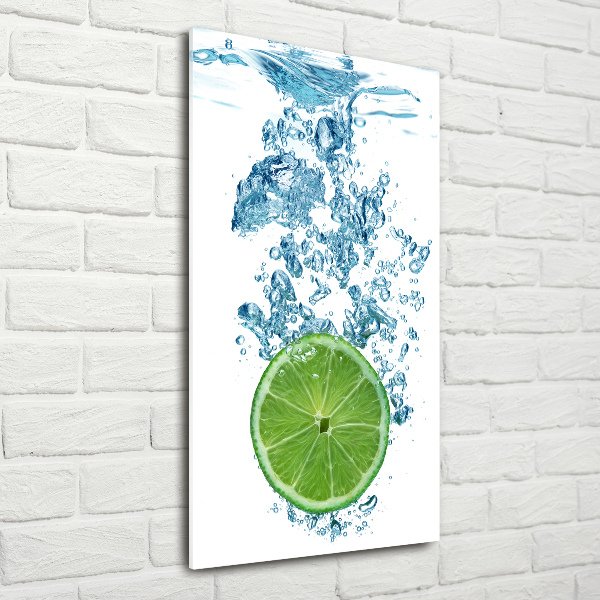 Print on acrylic glass Lime underwater