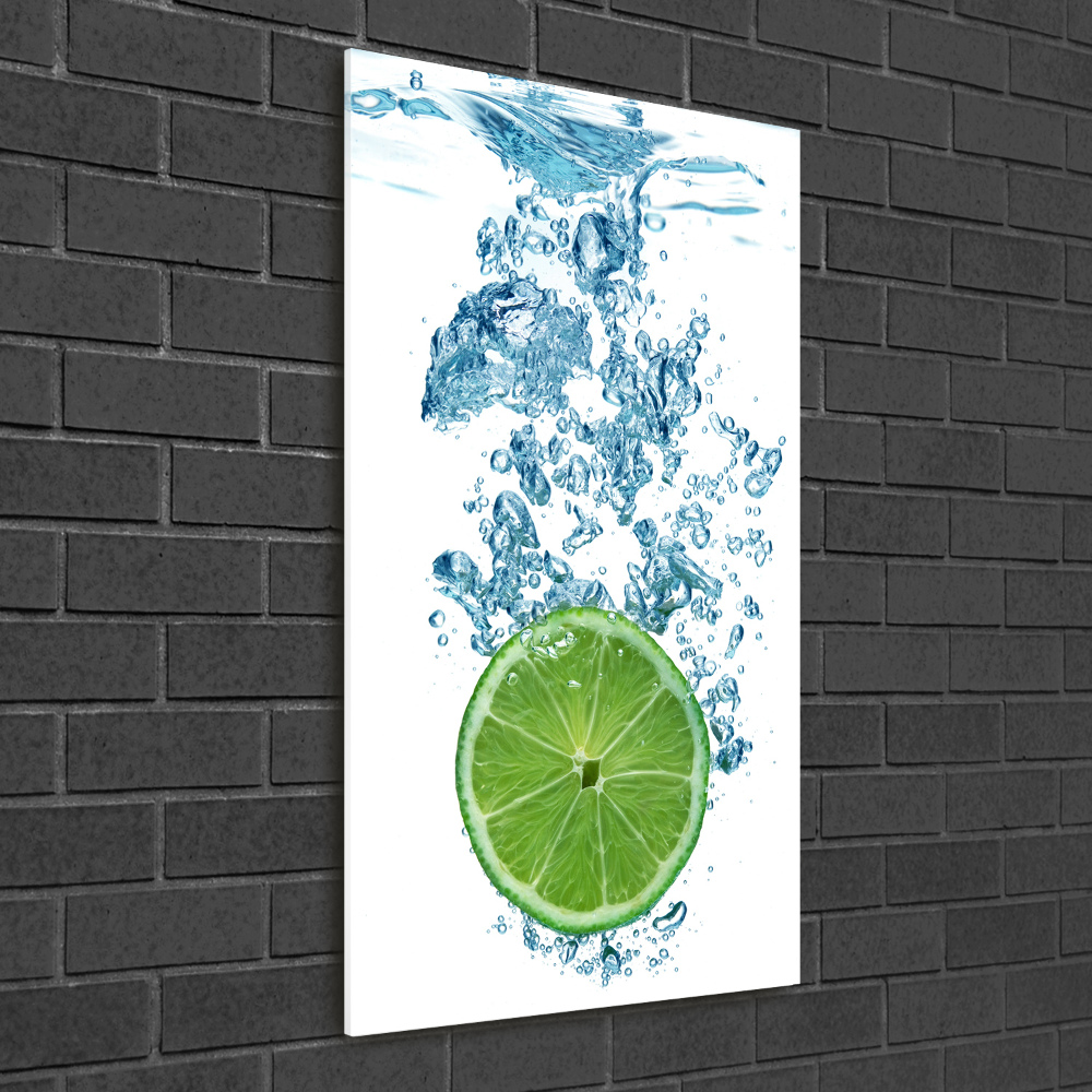 Print on acrylic glass Lime underwater