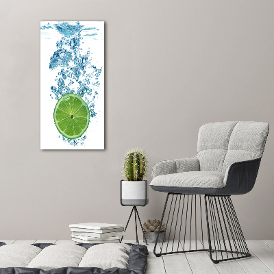 Print on acrylic glass Lime underwater