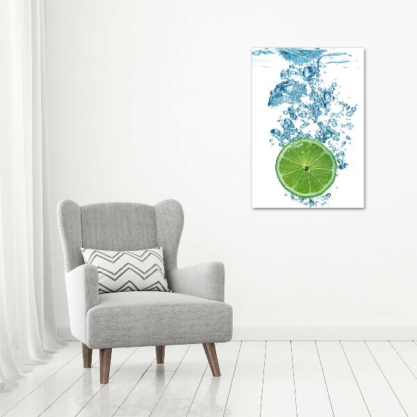 Print on acrylic glass Lime underwater