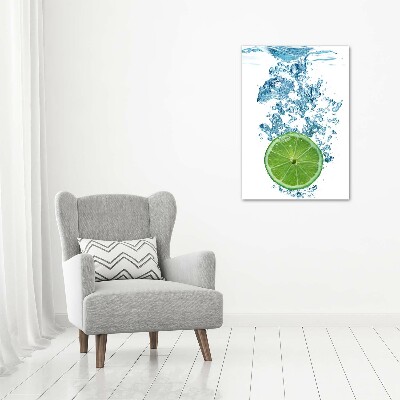 Print on acrylic glass Lime underwater