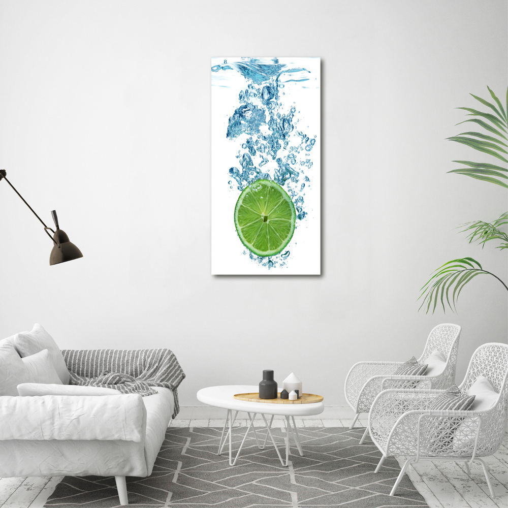 Print on acrylic glass Lime underwater