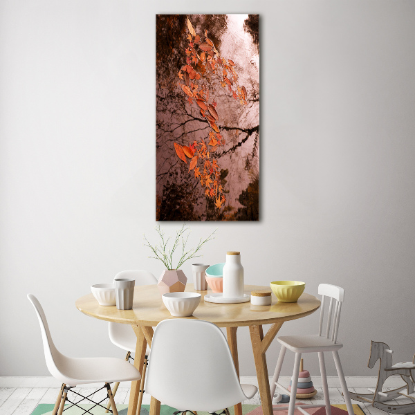 Acrylic glass print Autumn leaves