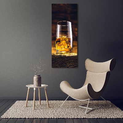 Print on acrylic glass Bourbon in a glass