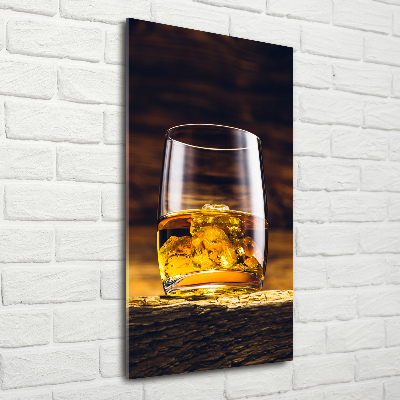 Print on acrylic glass Bourbon in a glass