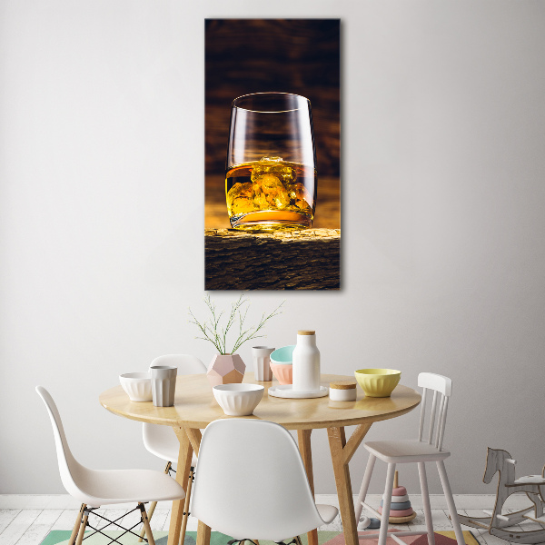 Print on acrylic glass Bourbon in a glass