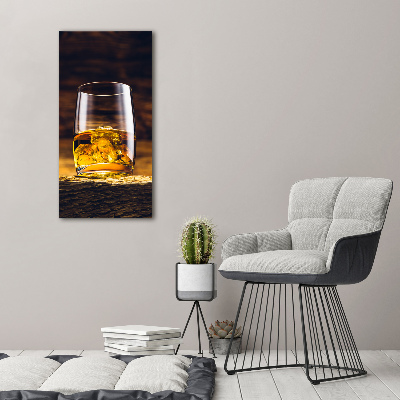 Print on acrylic glass Bourbon in a glass