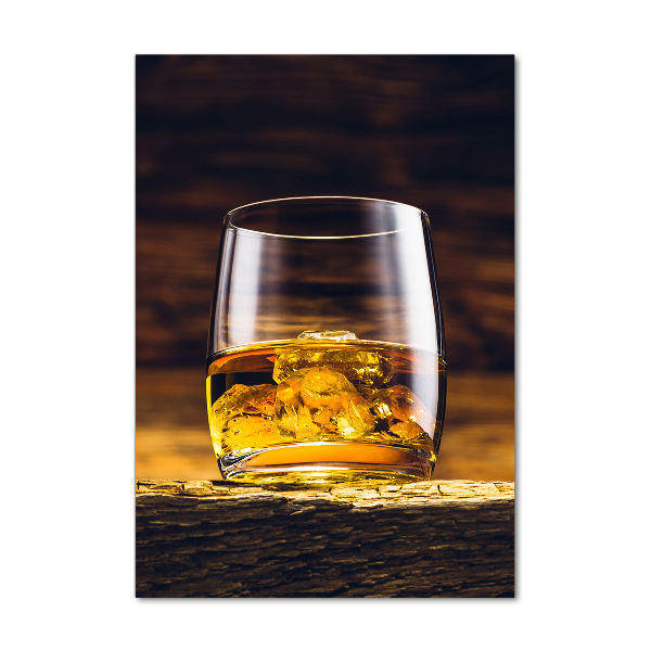 Print on acrylic glass Bourbon in a glass