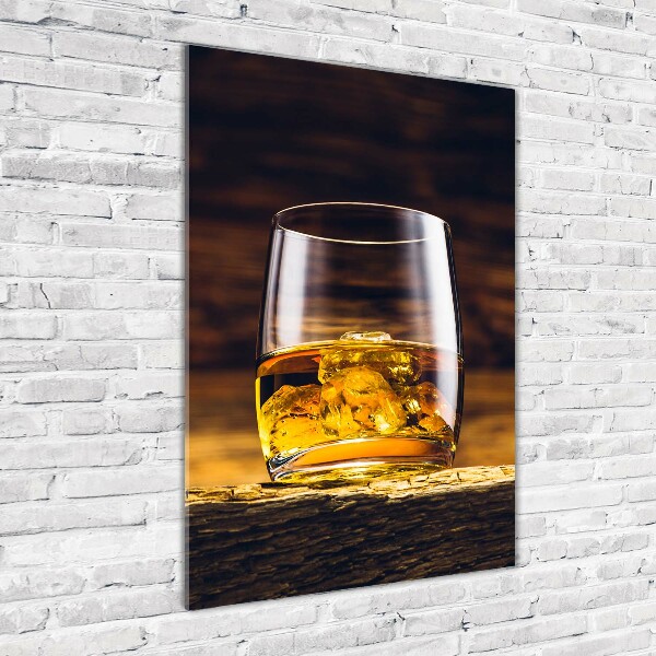 Print on acrylic glass Bourbon in a glass