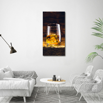 Print on acrylic glass Bourbon in a glass