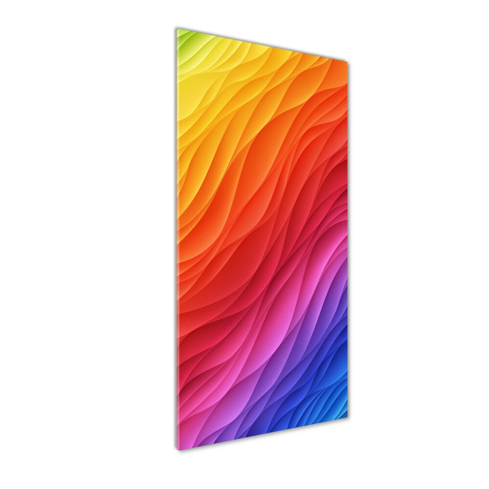 Print on acrylic glass Colorful waves