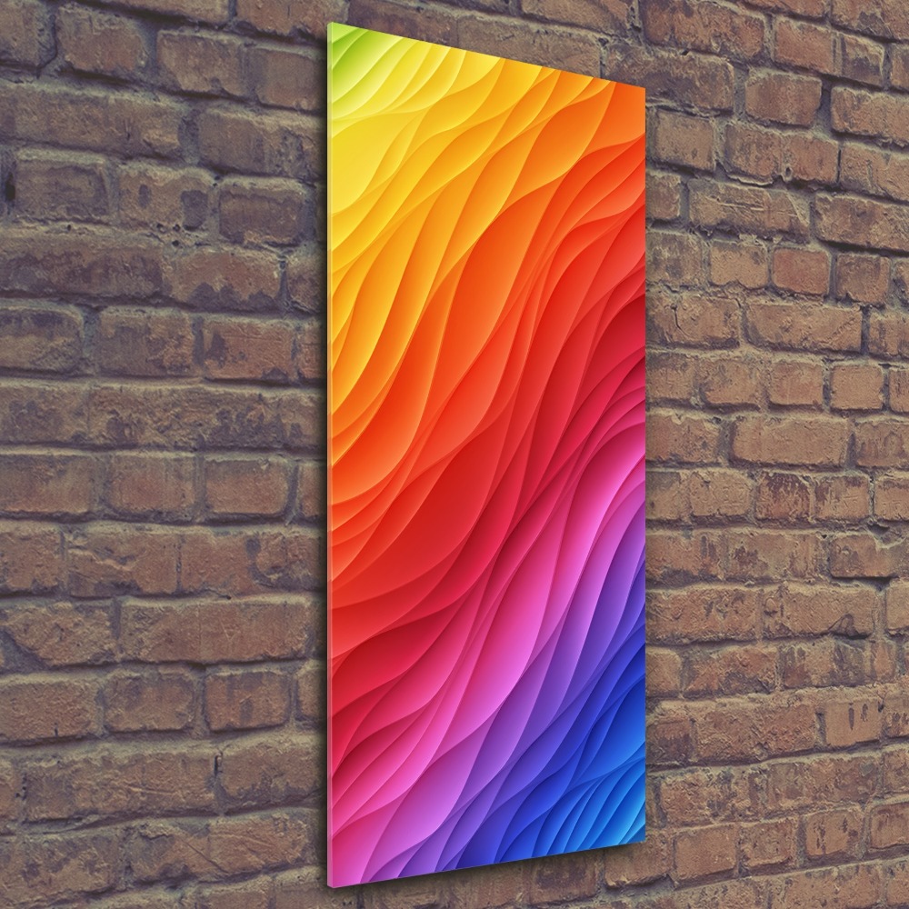 Print on acrylic glass Colorful waves