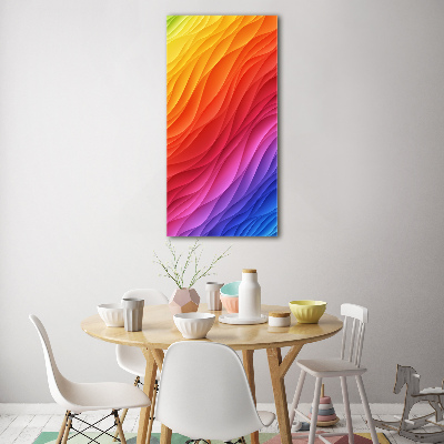 Print on acrylic glass Colorful waves