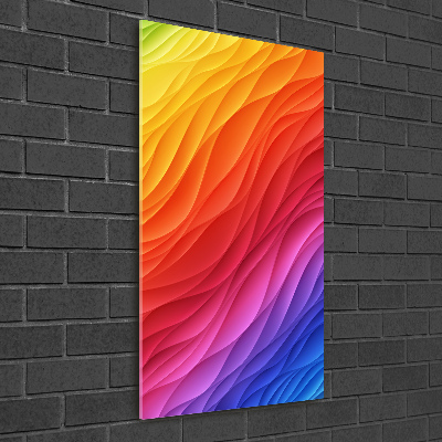 Print on acrylic glass Colorful waves