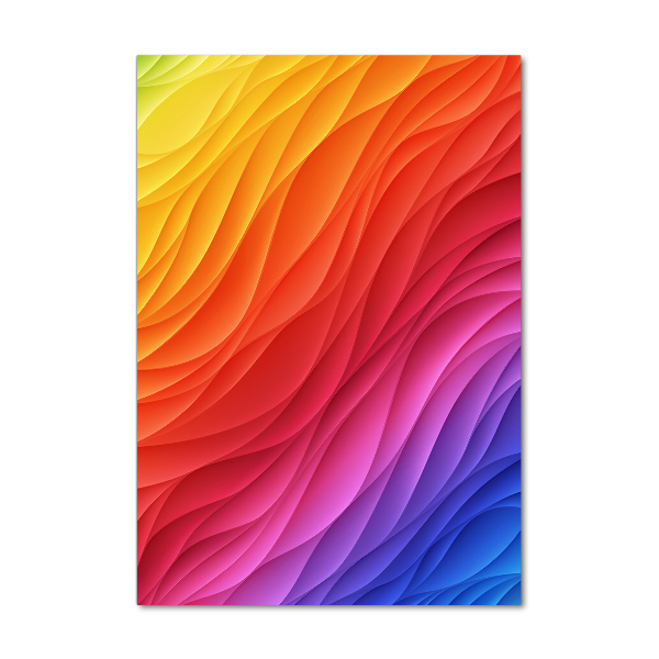 Print on acrylic glass Colorful waves