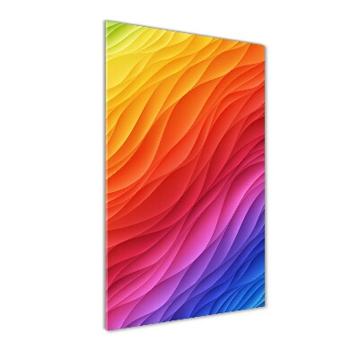 Print on acrylic glass Colorful waves