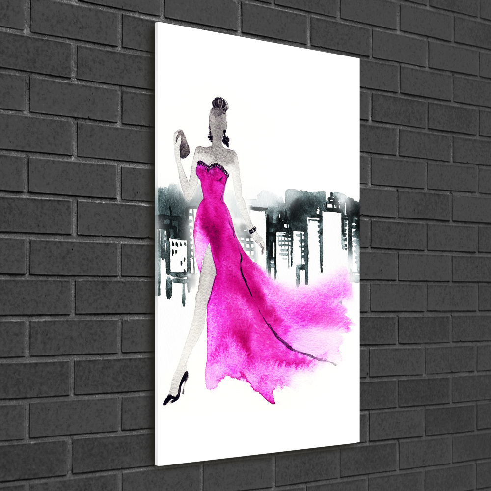 Print on acrylic glass Fashion illustration