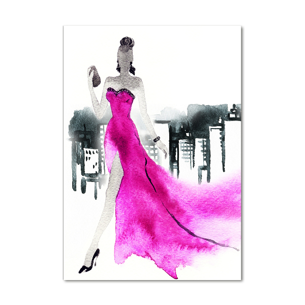 Print on acrylic glass Fashion illustration