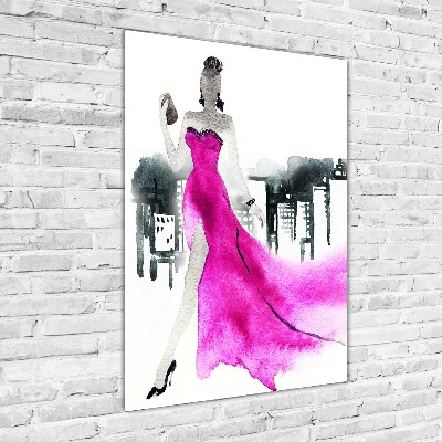 Print on acrylic glass Fashion illustration