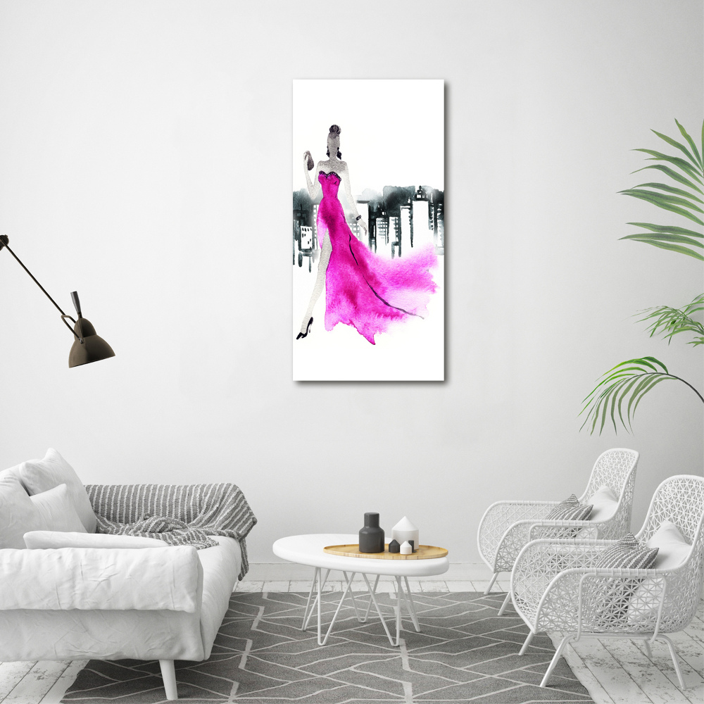 Print on acrylic glass Fashion illustration